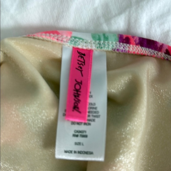 Betsy Johnson Prisoner of Love High Waste Two Piece Underwire Tankini - Picture 7 of 9